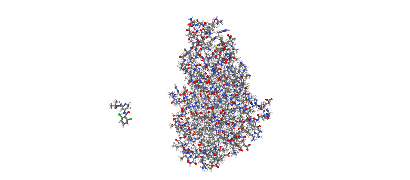 Visualisation of the prepared system.